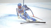 Hans Olsson of Sweden skiing during men Super-G race of Audi FIS Alpine skiing World cup in Val Gardena, Italy. Super-G race of Audi FIS Alpine skiing World cup 2013-2014 was held on Friday, 20th of December 2013 on Saslong course in Val Gardena, Italy.
