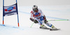 Silvan Zurbriggen of Switzerland skiing during men Super-G race of Audi FIS Alpine skiing World cup in Val Gardena, Italy. Super-G race of Audi FIS Alpine skiing World cup 2013-2014 was held on Friday, 20th of December 2013 on Saslong course in Val Gardena, Italy.
