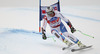 Silvan Zurbriggen of Switzerland skiing during men Super-G race of Audi FIS Alpine skiing World cup in Val Gardena, Italy. Super-G race of Audi FIS Alpine skiing World cup 2013-2014 was held on Friday, 20th of December 2013 on Saslong course in Val Gardena, Italy.
