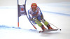 Klemen Kosi of Slovenia skiing during men Super-G race of Audi FIS Alpine skiing World cup in Val Gardena, Italy. Super-G race of Audi FIS Alpine skiing World cup 2013-2014 was held on Friday, 20th of December 2013 on Saslong course in Val Gardena, Italy.
