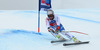 Beat Feuz of Switzerland skiing during men Super-G race of Audi FIS Alpine skiing World cup in Val Gardena, Italy. Super-G race of Audi FIS Alpine skiing World cup 2013-2014 was held on Friday, 20th of December 2013 on Saslong course in Val Gardena, Italy.

