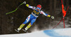 Andrej Sporn of Slovenia skiing during men downhill race of Audi FIS Alpine skiing World cup in Val Gardena, Italy. Men downhill race of Audi FIS Alpine skiing World cup 2013-2014 was held on Saturday, 21st of December 2013 on Saslong course in Val Gardena, Italy.
