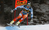 Second placed Kjetil Jansrud of Norway skiing during men downhill race of Audi FIS Alpine skiing World cup in Val Gardena, Italy. Men downhill race of Audi FIS Alpine skiing World cup 2013-2014 was held on Saturday, 21st of December 2013 on Saslong course in Val Gardena, Italy.
