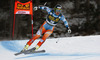 Second placed Kjetil Jansrud of Norway skiing during men downhill race of Audi FIS Alpine skiing World cup in Val Gardena, Italy. Men downhill race of Audi FIS Alpine skiing World cup 2013-2014 was held on Saturday, 21st of December 2013 on Saslong course in Val Gardena, Italy.
