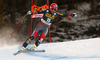 Fifth placed Bode Miller of USA skiing during men downhill race of Audi FIS Alpine skiing World cup in Val Gardena, Italy. Men downhill race of Audi FIS Alpine skiing World cup 2013-2014 was held on Saturday, 21st of December 2013 on Saslong course in Val Gardena, Italy.
