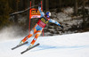 Fourth placed Aksel Lund Svindal of Norway skiing during men downhill race of Audi FIS Alpine skiing World cup in Val Gardena, Italy. Men downhill race of Audi FIS Alpine skiing World cup 2013-2014 was held on Saturday, 21st of December 2013 on Saslong course in Val Gardena, Italy.

