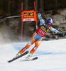 Fourth placed Aksel Lund Svindal of Norway skiing during men downhill race of Audi FIS Alpine skiing World cup in Val Gardena, Italy. Men downhill race of Audi FIS Alpine skiing World cup 2013-2014 was held on Saturday, 21st of December 2013 on Saslong course in Val Gardena, Italy.
