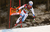 Carlo Janka of Switzerland skiing during men downhill race of Audi FIS Alpine skiing World cup in Val Gardena, Italy. Men downhill race of Audi FIS Alpine skiing World cup 2013-2014 was held on Saturday, 21st of December 2013 on Saslong course in Val Gardena, Italy.
