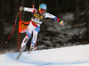 Marc Berthod of Switzerland skiing during men downhill race of Audi FIS Alpine skiing World cup in Val Gardena, Italy. Men downhill race of Audi FIS Alpine skiing World cup 2013-2014 was held on Saturday, 21st of December 2013 on Saslong course in Val Gardena, Italy.

