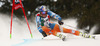 Aksel Lund Svindal of Norway skiing in first run men giant slalom race of Audi FIS Alpine skiing World cup in Alta Badia Italy. Men giant slalom race of Audi FIS Alpine skiing World cup 2013-2014 was held on Sunday, 22nd of December 2013 on Gran Risa course in Alta Badia, Italy.
