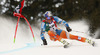 Aksel Lund Svindal of Norway skiing in first run men giant slalom race of Audi FIS Alpine skiing World cup in Alta Badia Italy. Men giant slalom race of Audi FIS Alpine skiing World cup 2013-2014 was held on Sunday, 22nd of December 2013 on Gran Risa course in Alta Badia, Italy.
