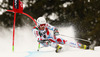 Thomas Fanara of France skiing in first run men giant slalom race of Audi FIS Alpine skiing World cup in Alta Badia Italy. Men giant slalom race of Audi FIS Alpine skiing World cup 2013-2014 was held on Sunday, 22nd of December 2013 on Gran Risa course in Alta Badia, Italy.
