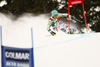 Felix Neureuther of Germany skiing in first run men giant slalom race of Audi FIS Alpine skiing World cup in Alta Badia Italy. Men giant slalom race of Audi FIS Alpine skiing World cup 2013-2014 was held on Sunday, 22nd of December 2013 on Gran Risa course in Alta Badia, Italy.
