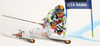 Stefan Luitz of Germany skiing in first run men giant slalom race of Audi FIS Alpine skiing World cup in Alta Badia Italy. Men giant slalom race of Audi FIS Alpine skiing World cup 2013-2014 was held on Sunday, 22nd of December 2013 on Gran Risa course in Alta Badia, Italy.
