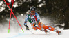 Leif Kristian Haugen of Norway skiing in first run men giant slalom race of Audi FIS Alpine skiing World cup in Alta Badia Italy. Men giant slalom race of Audi FIS Alpine skiing World cup 2013-2014 was held on Sunday, 22nd of December 2013 on Gran Risa course in Alta Badia, Italy.
