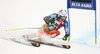 Henrik Kristoffersen of Norway skiing in first run men giant slalom race of Audi FIS Alpine skiing World cup in Alta Badia Italy. Men giant slalom race of Audi FIS Alpine skiing World cup 2013-2014 was held on Sunday, 22nd of December 2013 on Gran Risa course in Alta Badia, Italy.

