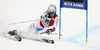 Elia Zurbriggen of Switzerland skiing in first run men giant slalom race of Audi FIS Alpine skiing World cup in Alta Badia Italy. Men giant slalom race of Audi FIS Alpine skiing World cup 2013-2014 was held on Sunday, 22nd of December 2013 on Gran Risa course in Alta Badia, Italy.
