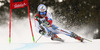 Gino Caviezel of Switzerland skiing in first run men giant slalom race of Audi FIS Alpine skiing World cup in Alta Badia Italy. Men giant slalom race of Audi FIS Alpine skiing World cup 2013-2014 was held on Sunday, 22nd of December 2013 on Gran Risa course in Alta Badia, Italy.
