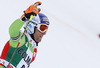 Fourth placed Fritz Dopfer of Germany reacts in finish of the second run men giant slalom race of Audi FIS Alpine skiing World cup in Alta Badia Italy. Men giant slalom race of Audi FIS Alpine skiing World cup 2013-2014 was held on Sunday, 22nd of December 2013 on Gran Risa course in Alta Badia, Italy.
