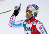 Second placed Alexis Pinturault of France reacts in finish of the second run men giant slalom race of Audi FIS Alpine skiing World cup in Alta Badia Italy. Men giant slalom race of Audi FIS Alpine skiing World cup 2013-2014 was held on Sunday, 22nd of December 2013 on Gran Risa course in Alta Badia, Italy.
