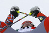 Fifth placed Tim Jitloff of USA reacts in finish of the second run men giant slalom race of Audi FIS Alpine skiing World cup in Alta Badia Italy. Men giant slalom race of Audi FIS Alpine skiing World cup 2013-2014 was held on Sunday, 22nd of December 2013 on Gran Risa course in Alta Badia, Italy.
