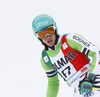 Felix Neureuther of Germany reacts in finish of the second run men giant slalom race of Audi FIS Alpine skiing World cup in Alta Badia Italy. Men giant slalom race of Audi FIS Alpine skiing World cup 2013-2014 was held on Sunday, 22nd of December 2013 on Gran Risa course in Alta Badia, Italy.
