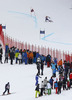 Winner Marcel Hirscher of Austria skiing in second run men giant slalom race of Audi FIS Alpine skiing World cup in Alta Badia Italy. Men giant slalom race of Audi FIS Alpine skiing World cup 2013-2014 was held on Sunday, 22nd of December 2013 on Gran Risa course in Alta Badia, Italy.
