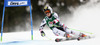 Kathrin Zettel of Austria skiing in first run of women giant slalom race of Audi FIS Alpine skiing World cup in Lienz, Austria. Women giant slalom race of Audi FIS Alpine skiing World cup 2013-2014 was held on Saturday, 28th of December 2013 in Lienz, Austria.
