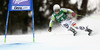 Viktoria Rebensburg of Germany skiing in first run of women giant slalom race of Audi FIS Alpine skiing World cup in Lienz, Austria. Women giant slalom race of Audi FIS Alpine skiing World cup 2013-2014 was held on Saturday, 28th of December 2013 in Lienz, Austria.
