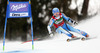 Jessica Lindell-Vikarby of Sweden skiing in first run of women giant slalom race of Audi FIS Alpine skiing World cup in Lienz, Austria. Women giant slalom race of Audi FIS Alpine skiing World cup 2013-2014 was held on Saturday, 28th of December 2013 in Lienz, Austria.

