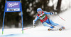 Jessica Lindell-Vikarby of Sweden skiing in first run of women giant slalom race of Audi FIS Alpine skiing World cup in Lienz, Austria. Women giant slalom race of Audi FIS Alpine skiing World cup 2013-2014 was held on Saturday, 28th of December 2013 in Lienz, Austria.
