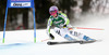 Maria Hoefl-Riesch of Germany skiing in first run of women giant slalom race of Audi FIS Alpine skiing World cup in Lienz, Austria. Women giant slalom race of Audi FIS Alpine skiing World cup 2013-2014 was held on Saturday, 28th of December 2013 in Lienz, Austria.

