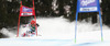 Anemone Marmottan of France skiing in first run of women giant slalom race of Audi FIS Alpine skiing World cup in Lienz, Austria. Women giant slalom race of Audi FIS Alpine skiing World cup 2013-2014 was held on Saturday, 28th of December 2013 in Lienz, Austria.
