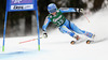 Maria Pietilae-Holmner of Sweden skiing in first run of women giant slalom race of Audi FIS Alpine skiing World cup in Lienz, Austria. Women giant slalom race of Audi FIS Alpine skiing World cup 2013-2014 was held on Saturday, 28th of December 2013 in Lienz, Austria.
