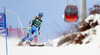 Frida Hansdotter of Sweden skiing down the course after DNF in first run of women giant slalom race of Audi FIS Alpine skiing World cup in Lienz, Austria. Women giant slalom race of Audi FIS Alpine skiing World cup 2013-2014 was held on Saturday, 28th of December 2013 in Lienz, Austria.
