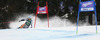 Tanja Poutiainen of Finland skiing in first run of women giant slalom race of Audi FIS Alpine skiing World cup in Lienz, Austria. Women giant slalom race of Audi FIS Alpine skiing World cup 2013-2014 was held on Saturday, 28th of December 2013 in Lienz, Austria.

