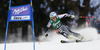 Tanja Poutiainen of Finland skiing in first run of women giant slalom race of Audi FIS Alpine skiing World cup in Lienz, Austria. Women giant slalom race of Audi FIS Alpine skiing World cup 2013-2014 was held on Saturday, 28th of December 2013 in Lienz, Austria.
