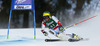 Wendy Holdener of Switzerland skiing in first run of women giant slalom race of Audi FIS Alpine skiing World cup in Lienz, Austria. Women giant slalom race of Audi FIS Alpine skiing World cup 2013-2014 was held on Saturday, 28th of December 2013 in Lienz, Austria.
