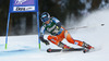 Mona Loeseth of Norway skiing in first run of women giant slalom race of Audi FIS Alpine skiing World cup in Lienz, Austria. Women giant slalom race of Audi FIS Alpine skiing World cup 2013-2014 was held on Saturday, 28th of December 2013 in Lienz, Austria.
