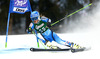 Anna Swenn-Larsson of Sweden skiing in first run of women giant slalom race of Audi FIS Alpine skiing World cup in Lienz, Austria. Women giant slalom race of Audi FIS Alpine skiing World cup 2013-2014 was held on Saturday, 28th of December 2013 in Lienz, Austria.
