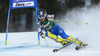Tina Robnik of Slovenia skiing in first run of women giant slalom race of Audi FIS Alpine skiing World cup in Lienz, Austria. Women giant slalom race of Audi FIS Alpine skiing World cup 2013-2014 was held on Saturday, 28th of December 2013 in Lienz, Austria.
