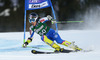 Tina Robnik of Slovenia skiing in first run of women giant slalom race of Audi FIS Alpine skiing World cup in Lienz, Austria. Women giant slalom race of Audi FIS Alpine skiing World cup 2013-2014 was held on Saturday, 28th of December 2013 in Lienz, Austria.

