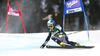 Merle Soppela of Finland skiing in first run of women giant slalom race of Audi FIS Alpine skiing World cup in Lienz, Austria. Women giant slalom race of Audi FIS Alpine skiing World cup 2013-2014 was held on Saturday, 28th of December 2013 in Lienz, Austria.
