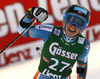 Nina Loeseth of Norway reacts in finish of second run of women giant slalom race of Audi FIS Alpine skiing World cup in Lienz, Austria. Women giant slalom race of Audi FIS Alpine skiing World cup 2013-2014 was held on Saturday, 28th of December 2013 in Lienz, Austria.
