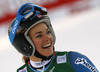 Nina Loeseth of Norway reacts in finish of second run of women giant slalom race of Audi FIS Alpine skiing World cup in Lienz, Austria. Women giant slalom race of Audi FIS Alpine skiing World cup 2013-2014 was held on Saturday, 28th of December 2013 in Lienz, Austria.
