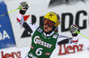 Anna Fenninger of Austria reacts in finish of second run of women giant slalom race of Audi FIS Alpine skiing World cup in Lienz, Austria. Women giant slalom race of Audi FIS Alpine skiing World cup 2013-2014 was held on Saturday, 28th of December 2013 in Lienz, Austria.
