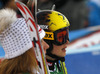 Mikaela Shiffrin of USA (L) and Anna Fenninger of Austria in finish of second run of women giant slalom race of Audi FIS Alpine skiing World cup in Lienz, Austria. Women giant slalom race of Audi FIS Alpine skiing World cup 2013-2014 was held on Saturday, 28th of December 2013 in Lienz, Austria.
