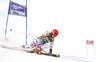 Anemone Marmottan of France skiing in first run of women giant slalom race of Audi FIS Alpine skiing World cup in Lienz, Austria. Women giant slalom race of Audi FIS Alpine skiing World cup 2013-2014 was held on Saturday, 28th of December 2013 in Lienz, Austria.
