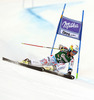 Anne-Sophie Barthet of France skiing in first run of women giant slalom race of Audi FIS Alpine skiing World cup in Lienz, Austria. Women giant slalom race of Audi FIS Alpine skiing World cup 2013-2014 was held on Saturday, 28th of December 2013 in Lienz, Austria.
