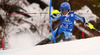 Frida Hansdotter of Sweden skiing in first run of women slalom race of Audi FIS Alpine skiing World cup in Lienz, Austria. Women slalom race of Audi FIS Alpine skiing World cup 2013-2014 was held on Sunday, 29th of December 2013 in Lienz, Austria.
